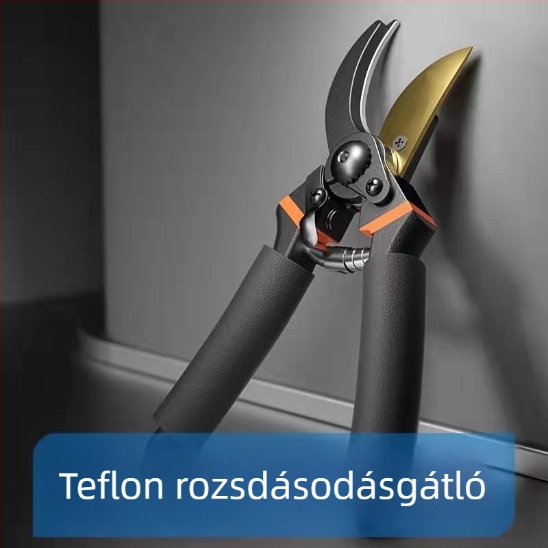 SK5 Erőteljes kerti metszőolló rozsdamentes acél pengékkel, vastag ágakhoz gyümölcsfákhoz