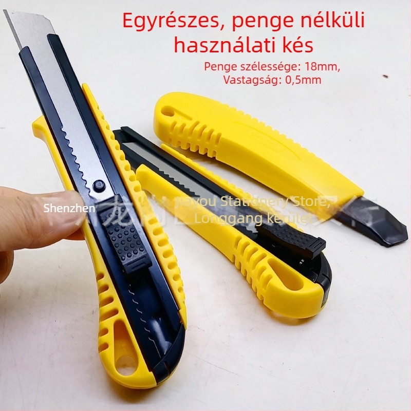 Törhetetlen egydarabos vágó kés, sima élű, karcolásmentes felülettel