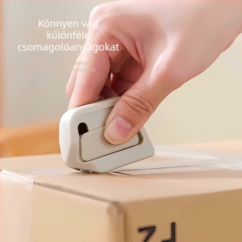 Mini mágneses kerámiás dobozvágó a csomagok bontásához, hordozható irodai segédeszköz mágneses visszahúzó dizájnnal