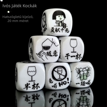 Ivós játék dobókocka készlet bárhoz és bulikhoz
