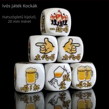 Ivós játék dobókocka készlet bárhoz és bulikhoz