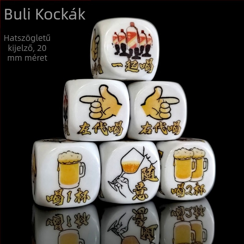 Ivós játék dobókocka készlet bárhoz és bulikhoz