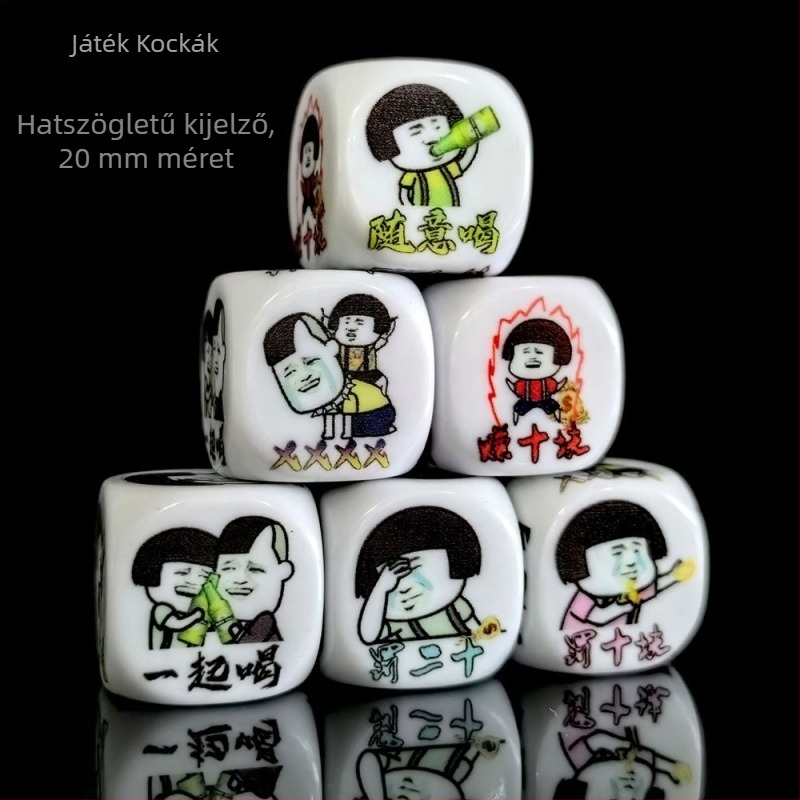 Ivós játék dobókocka készlet bárhoz és bulikhoz