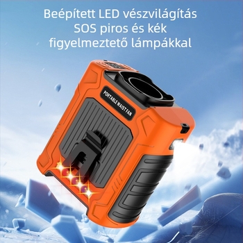 FS-31 Övön viselhető kültéri ventilátor beépített 6000mAh akkumulátorral, hordozható hűtő ventilátor, 3 sebesség