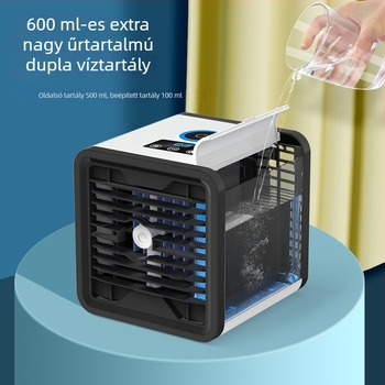 USB asztali ködítő ventilátor – mini vízhűtő levegő, otthoni használatra, 3 sebesség