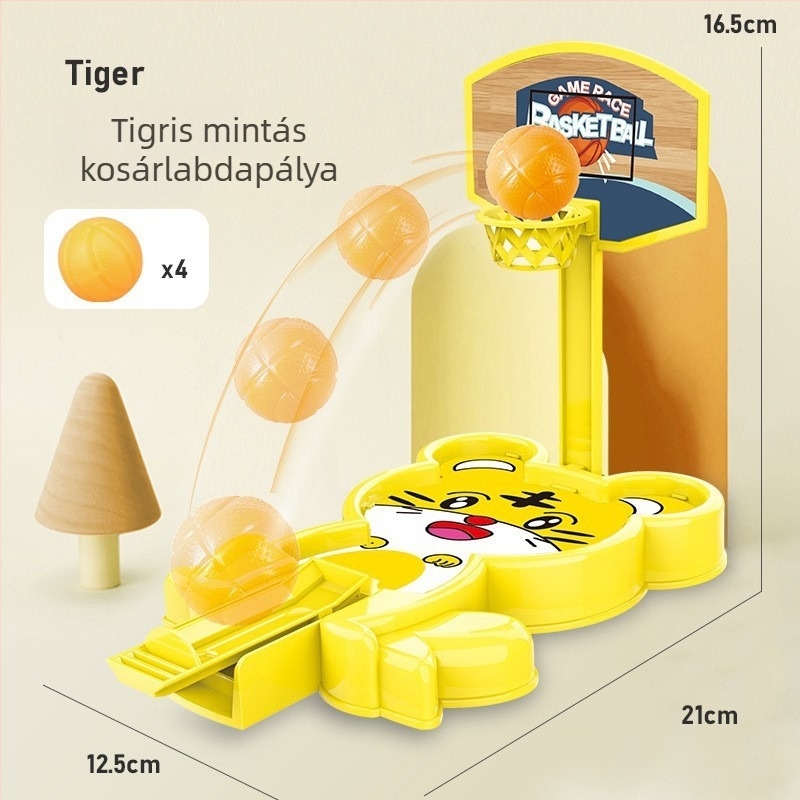Mini asztali kosárlabda dobáló játék ujjal — gyerekeknek szánt fejlesztő játék