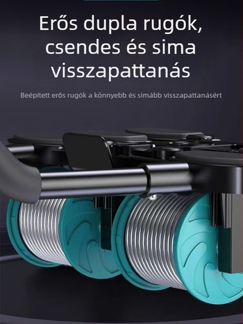 Automatikus visszaugró hasgörgő – hasizom edző roller otthonra, irodába és szabadtérre