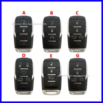 Dodge Ram 3-gombos intelligens kulcs 433 MHz-es, 4A chip, GQ4-76T