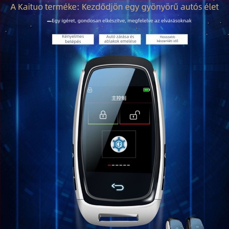 CF920FM LCD Kulcs Távirányító – Eredeti Stílus, Hosszú Üzemidő, Kulcs Nélküli Belépés, Findmy