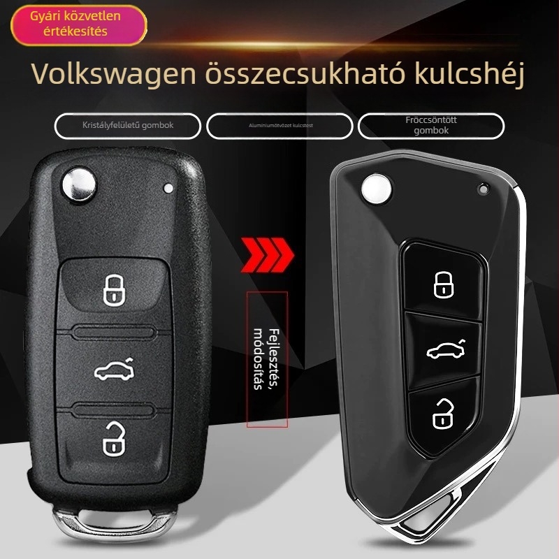 Összecsukható kulcsház Volkswagen Sagitar és Skoda Bora, 202AD, új modell, ABS műanyag