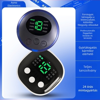 Intelligens hasizom-edző – fő egység edzésberendezéshez, töltés- és vezérlési funkcióval, hasizom tapaszok otthoni használatra