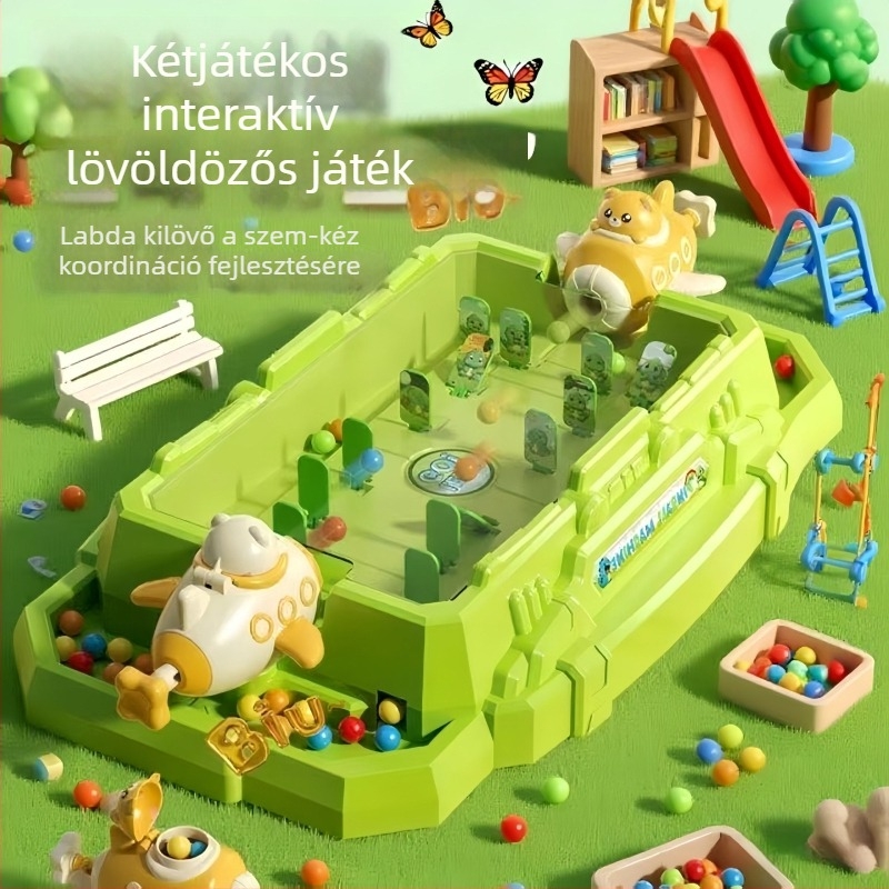 Gyerekeknek asztali pinball játék – oktató játék a kéz–szem koordinációhoz és a koncentrációhoz, családi interakció, 3–6 éveseknek