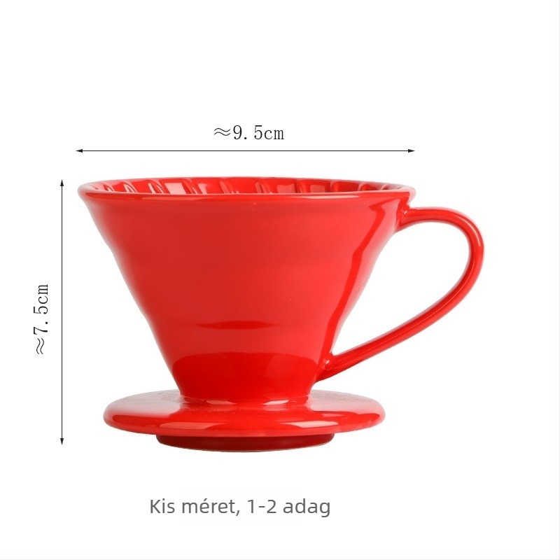 Északi kerámia pour-over kávéskészlet V60-hoz, nagy konuszos szűrővel, osztozkodó kannával és csészékkel, minimalist stílus