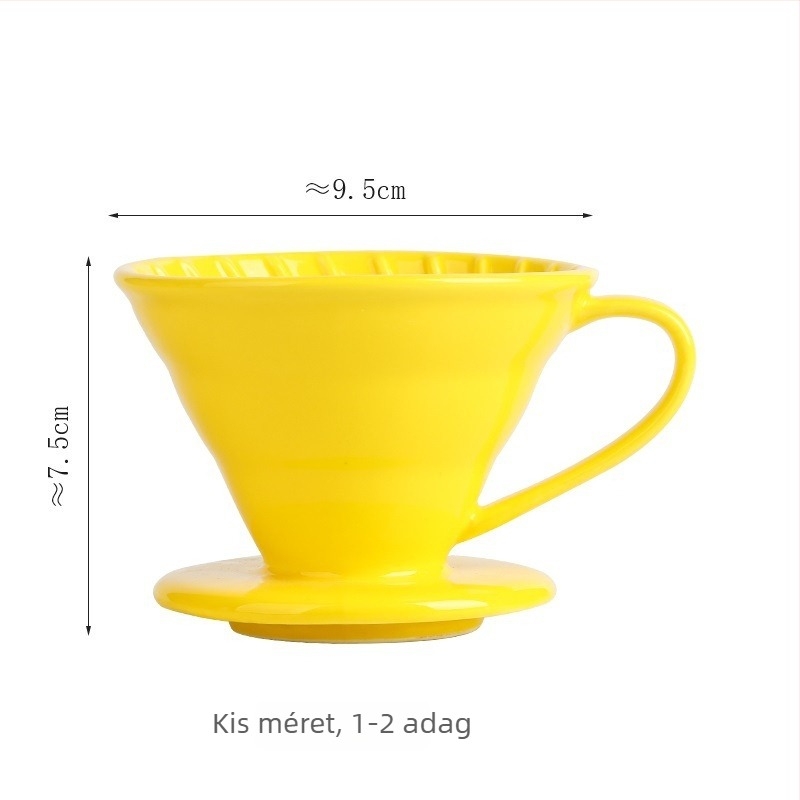Északi kerámia pour-over kávéskészlet V60-hoz, nagy konuszos szűrővel, osztozkodó kannával és csészékkel, minimalist stílus