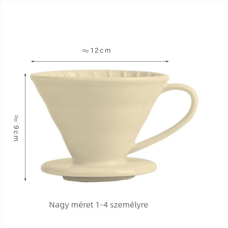 Északi kerámia pour-over kávéskészlet V60-hoz, nagy konuszos szűrővel, osztozkodó kannával és csészékkel, minimalist stílus