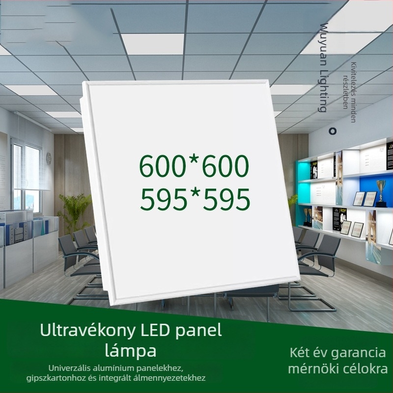LED panel lámpa 600x600, beépített mennyezeti világítás
