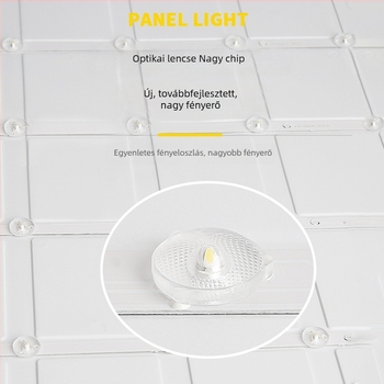 LED síkpanel 600x600, beépített mennyezetes irodai világítás, alumínium panel