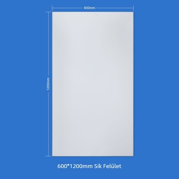 Integrált mennyezeti alumínium panel 300×1200 matt fehér, laminált felülettel, 30×120 kórházak és irodaházak folyosóihoz