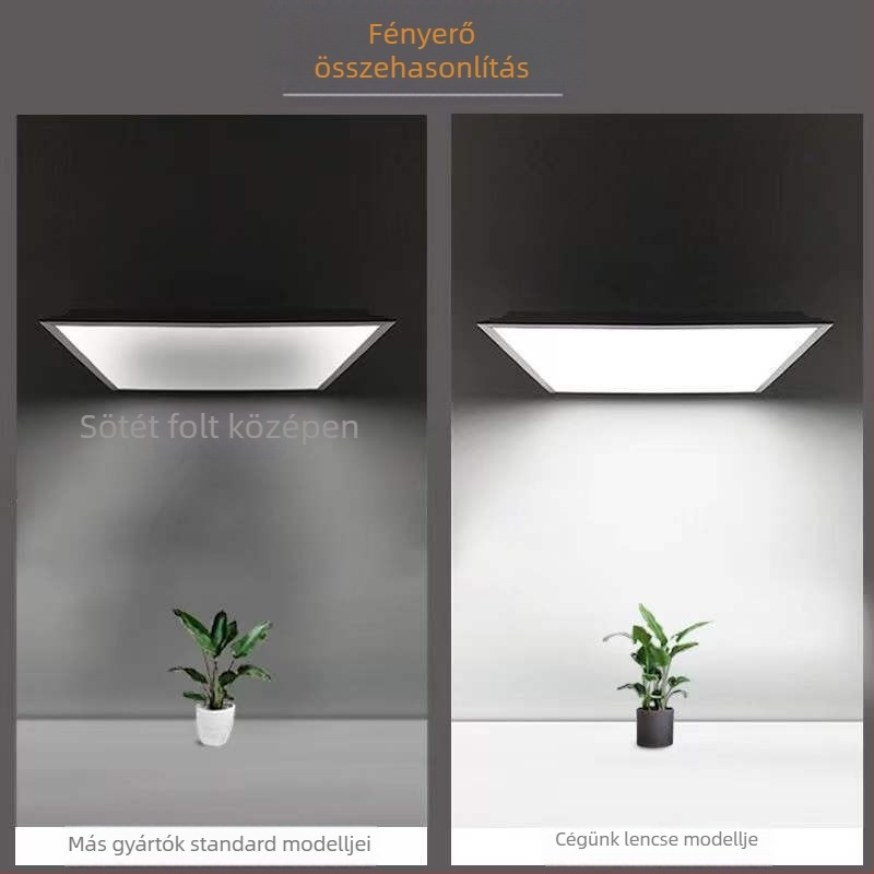 LED mennyezeti panel 600x600 gipszkartonhoz és ásványgyapothoz
