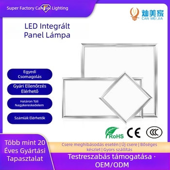 Egyedi LED panel világítás 600×600, beépített mennyezeti lámpa konyhának és fürdőszobának, alumínium panel