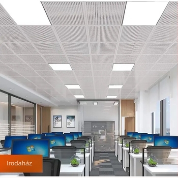 Integrált mennyezeti LED-panel 600×600 és 600×1200, magas kerettel, alumínium profil