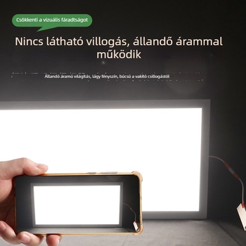 Triac tirisztor 110V integrált mennyezet LED panel lámpa, 120×60 cm, könnyű acélkeret és ásványgyapot lemez a mennyezethez