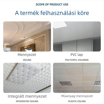 Konyhai és fürdőszobai mennyezeti tisztító – PVC beépített alumínium mennyezeti panelek, folteltávolítás és fertőtlenítés