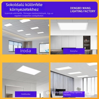 LED panel lámpa mennyezetre, 300×450 mm és 450×900 mm, alumínium mennyezeti panel LED közvetlen fény