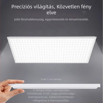 Beépített vas hálóval rendelkező robbanásbiztos LED panellámpa, 30×30 cm és 60×60 cm