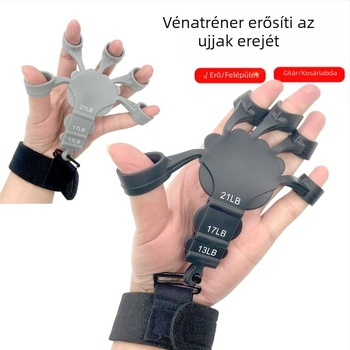 Szilikon ujj-edző, eszköz a fogáerő fejlesztéséhez, csuklófeszítő, vénás rehabilitációs tréner