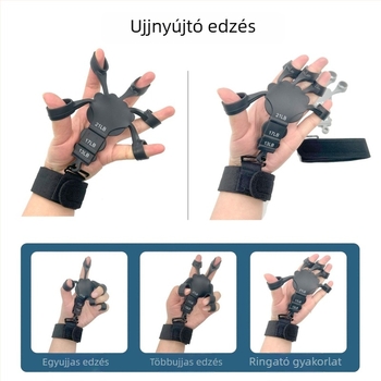 Szilikon ujj-edző, eszköz a fogáerő fejlesztéséhez, csuklófeszítő, vénás rehabilitációs tréner