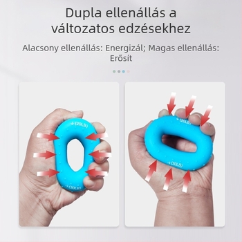 Szilikon markolatgyűrű gyermekeknek és diákoknak — az ujjak erejének és a kézfunkció edzése