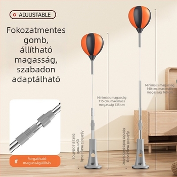 Állítható magasságú boxlabda otthoni használatra — függőleges edzőeszköz gyorsaságra és reflexekre