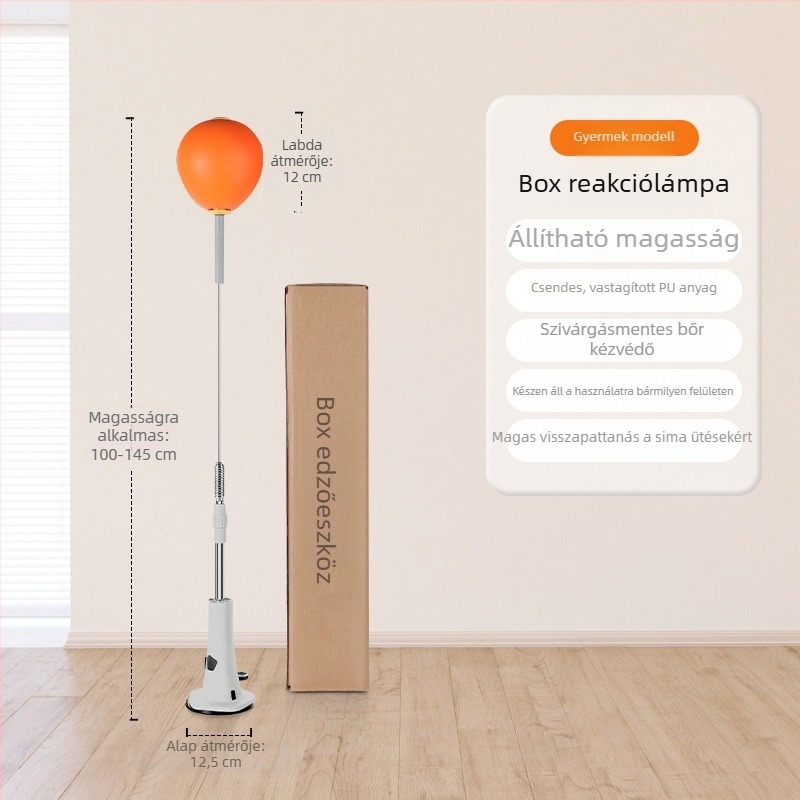 Állítható magasságú boxlabda otthoni használatra — függőleges edzőeszköz gyorsaságra és reflexekre