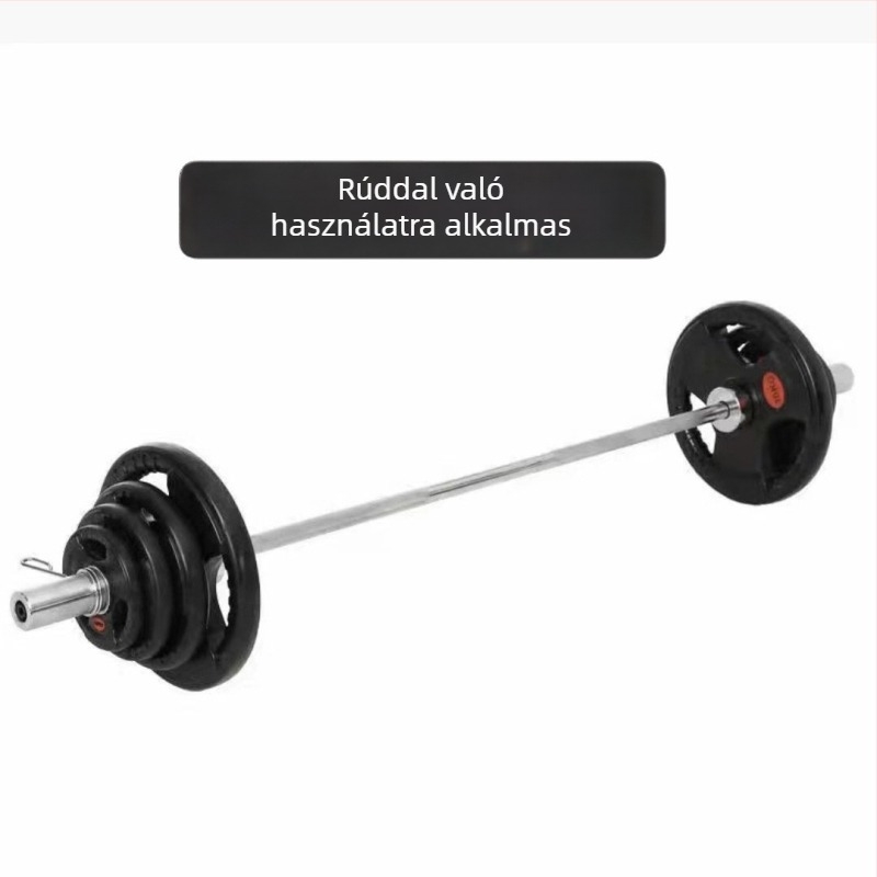 5 kg-os gumírozott olimpiai súlytárcsák háromlyukas kialakítással, kézi fogással