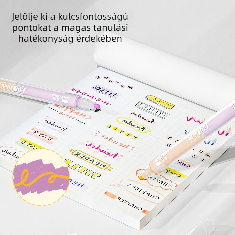 Gyorsan száradó, kétvégű színes marker jegyzetekhez és akvarellhez