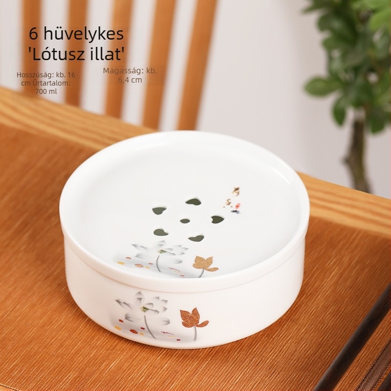 Gongfu utazó teáskészlet kerámiatálcával, fehér porcelán, hordozható otthonra, autóba és kültéri használatra