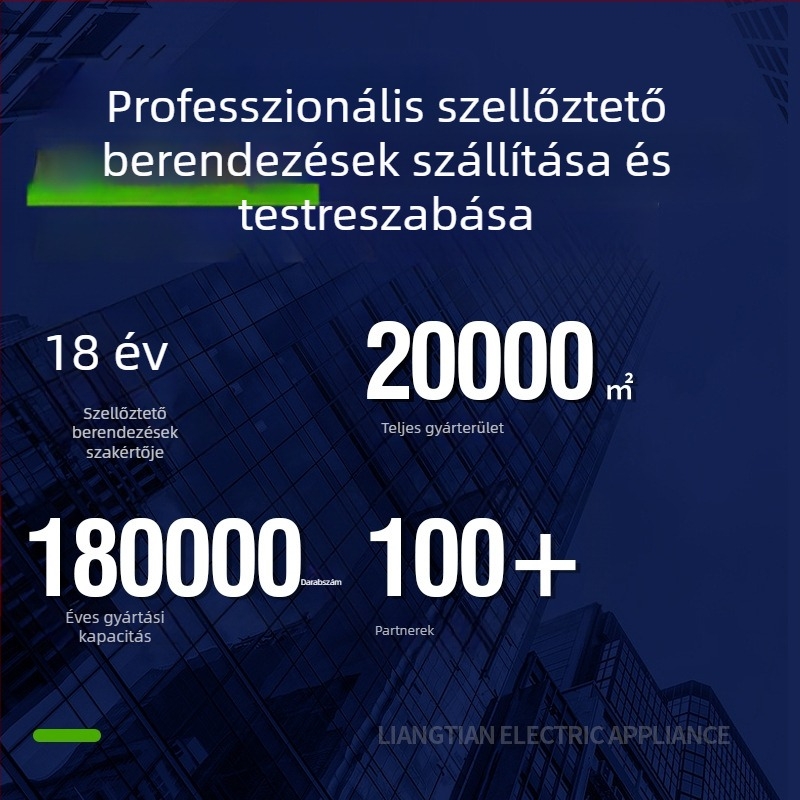 Fali kiáramló ventilátor fürdőszobába és konyhába, kör alakú, háztartási használatra, csendes és energiatakarékos
