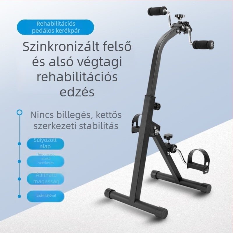 Rehabilitációs pedálgép állítható ellenállással a felső- és alsó végtagok számára