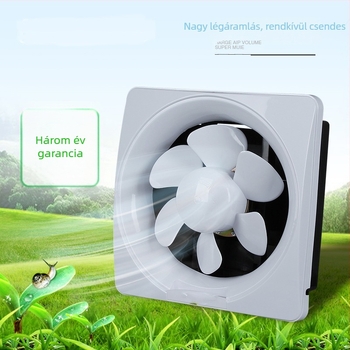 Fürdőszobai falra szerelt szellőzőventilátor ívelt lamellákkal
