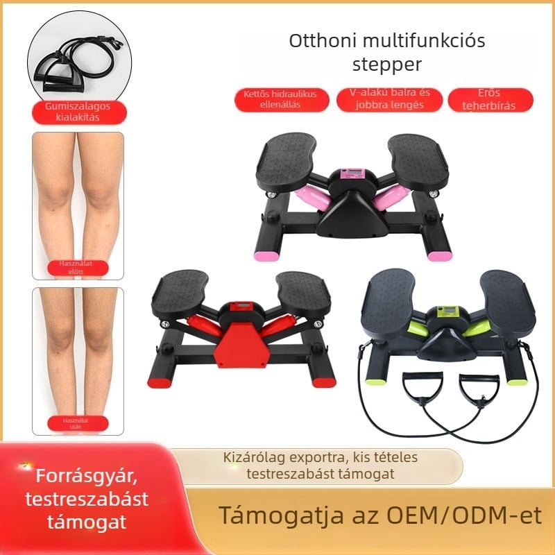 Otthoni stepper, csendes fogyókúrás készülék, kompakt edzőgép lábakhoz, álló hegymászó pedál