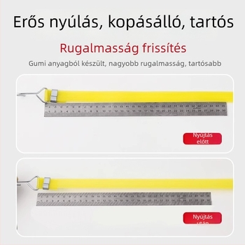 Rugalmas gumipánt rögzítéshez elektromos járművekhez és motorkerékpárokhoz, 20 mm széles, teherbírás 8 kg
