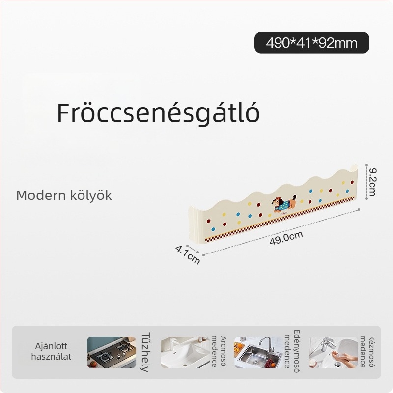 Új modell konyhai mosogató szórásgátló védőfal háztartási mosdó és mosókagyló számára