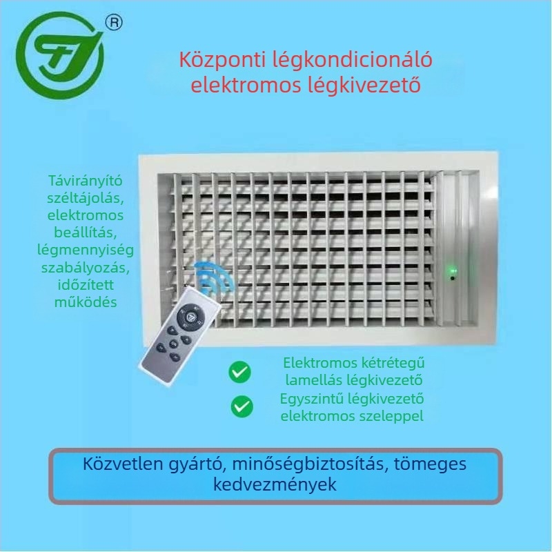 Huajiang HDF alumíniumötvözet, kettős rétegű szellőzőrács távirányítással