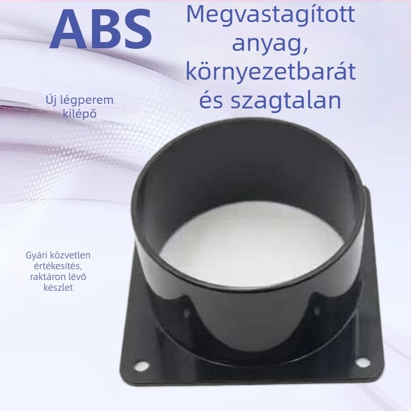 ABS négyzetes alap 75 – friss levegő rendszer szellőzőcsatlakozó, kifúvó és klímaberendezés kimeneti flanša