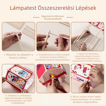 2026 Gyerekeknek szóló kézi lámpás DIY készlet – Óvoda, Tavaszi fesztivál, Lámpás fesztivál és Újév, világító ló