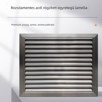 304 rozsdamentes acél lamellák esővédett légkimenet és szellőzéshez, dekoratív