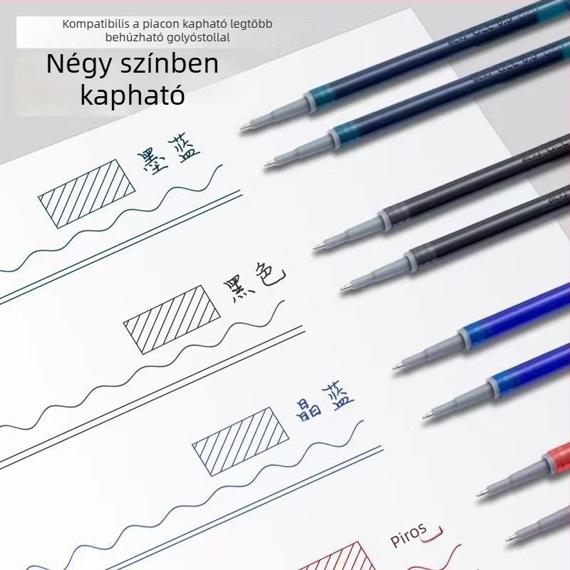 GR7946 Nyomógombos tolltöltő, dörzsölő és törölhető, 0,5 mm, hőérzékeny varázsvíz, 3–5. osztályos diákok számára