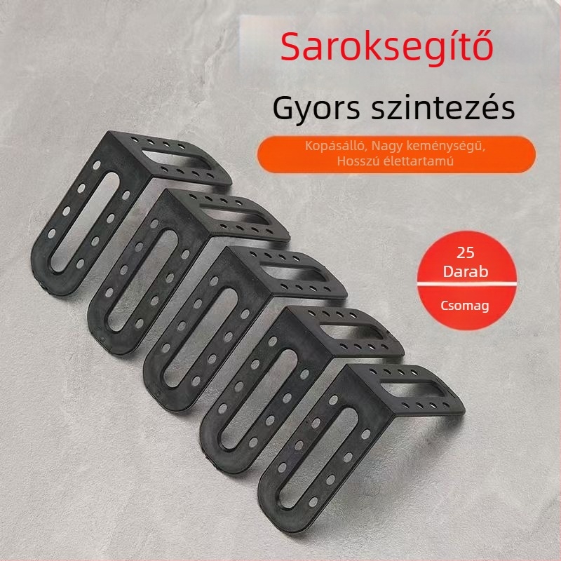 Csempéző szintező eszköz sarokhúzóval – segédeszköz a csempézéshez, a pozicionáláshoz és a hézagok kiigazításához