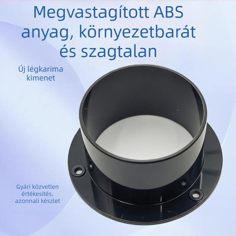 ABS kör aljzat, egyenes flanx 75, friss levegő rendszer kimeneti csatlakozó, szívó- és klímaberendezéshez